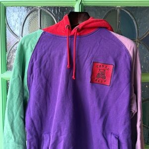 Teddy Fresh Red and Purple Hoodie